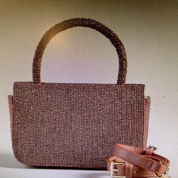 ❤️ ANTHROPOLOGIE BROWN BEADED FRINGE BAG NEW - Picture 2 of 4